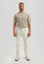 Cordhose LOGAN Tapered Leg - 107-Silver Birch - Creme
