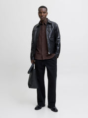 Cordhemd CASCOT Relaxed Fit - Black Coffee - Braun