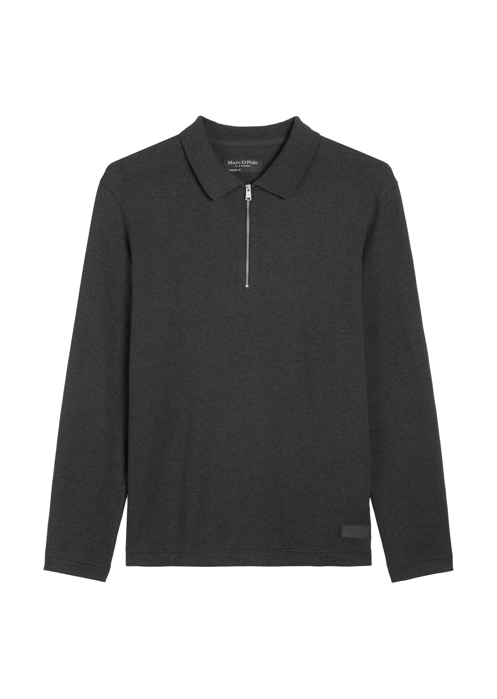 Strickpullover aus Baumwolle - 989-dark grey melange - Grau