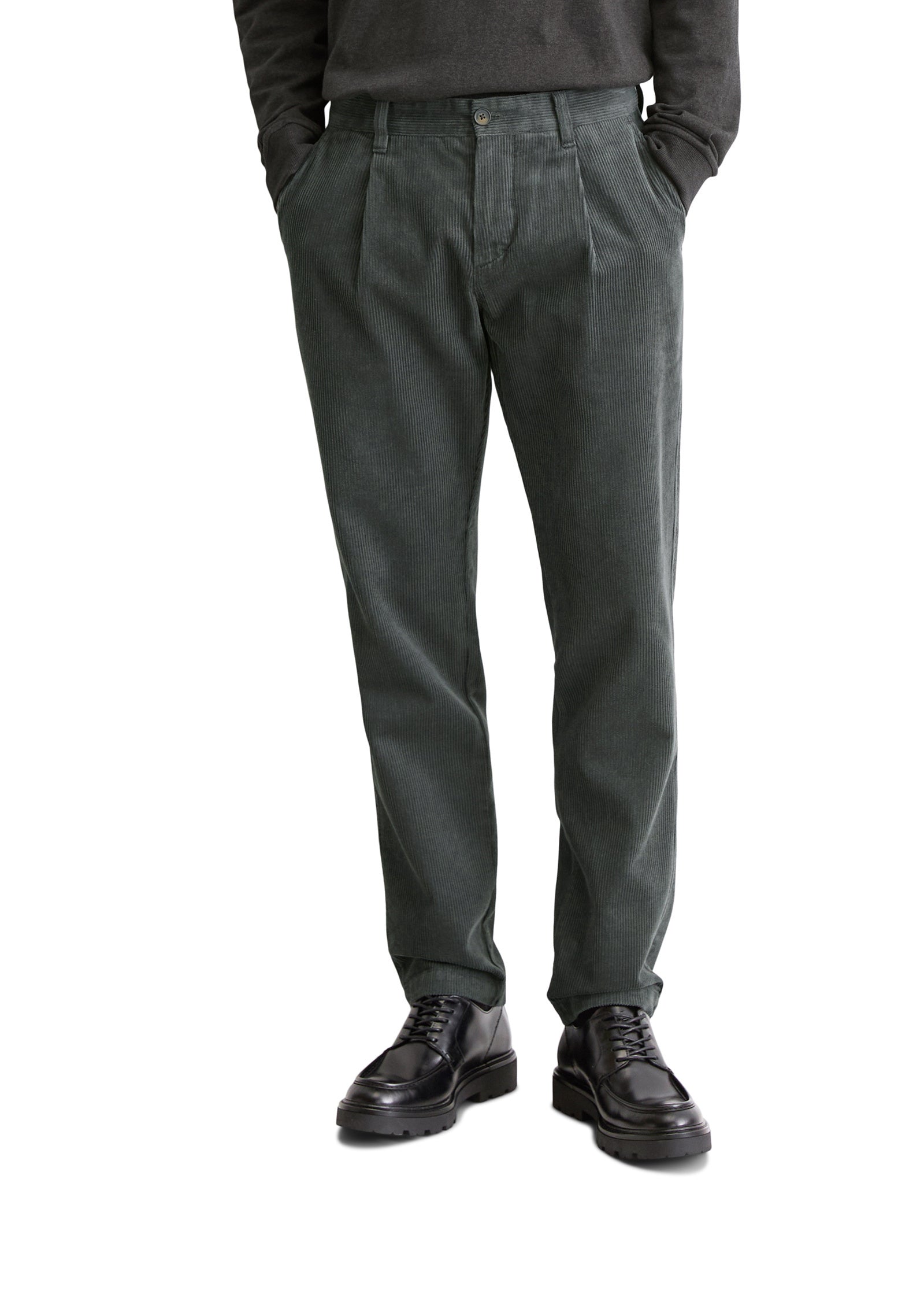 Cordhose Tapered Fit - 451-mangrove - Grün
