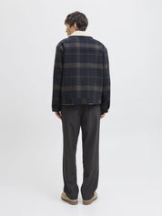 Overshirt - Dark Navy/CHECK - Blau