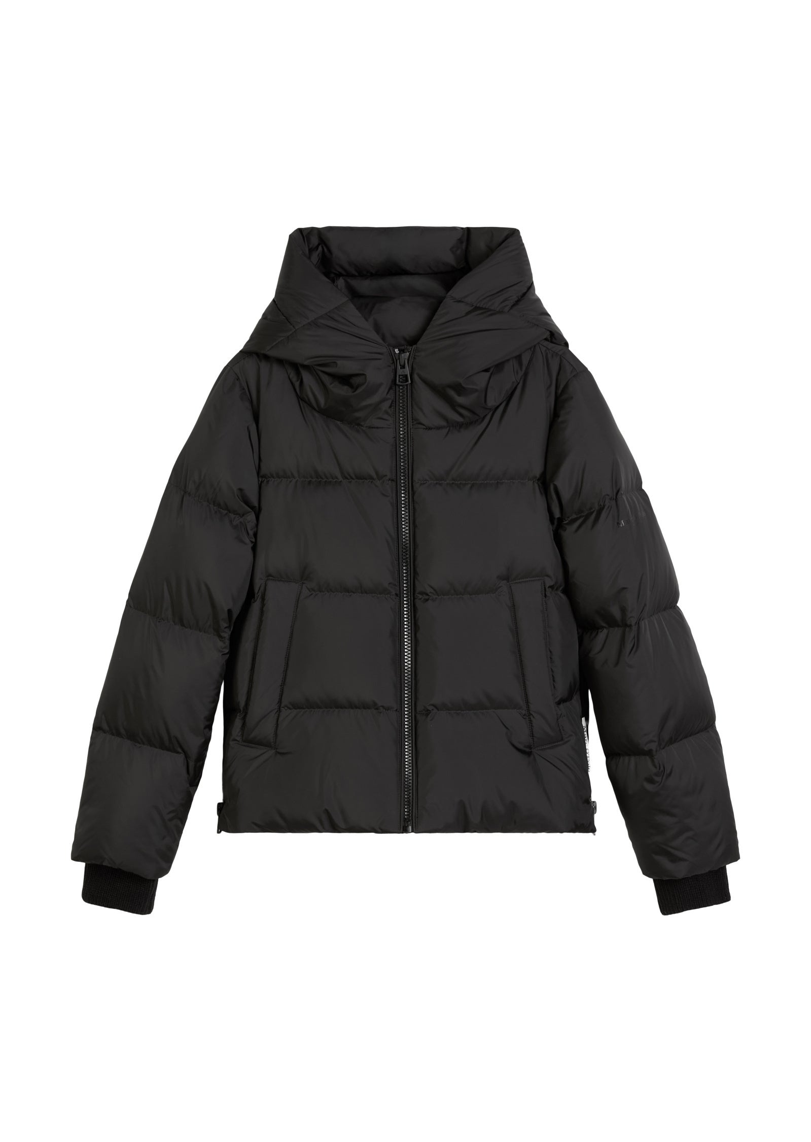 Daunenjacke mit Kapuze - 990-black - Schwarz