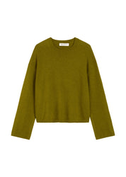 Strickpullover aus Schurwollmix - 430-deep pea - Grün