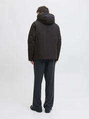 Steppjacke mit Kapuze - Black - Schwarz