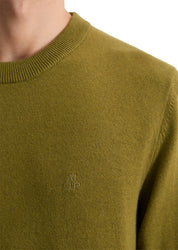 Strickpullover aus Baumwollmix - 426-green mustard - Grün