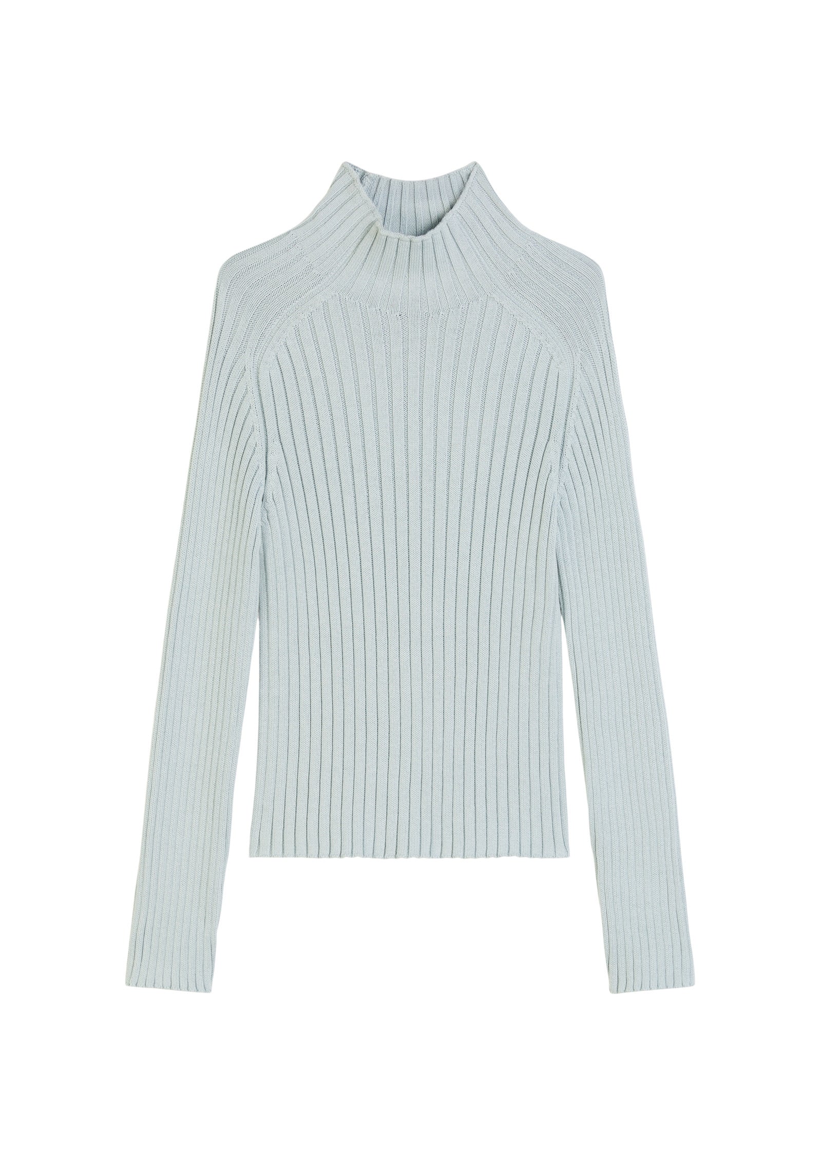 Strickpullover aus Baumwolle - 821-silvery blue - Blau