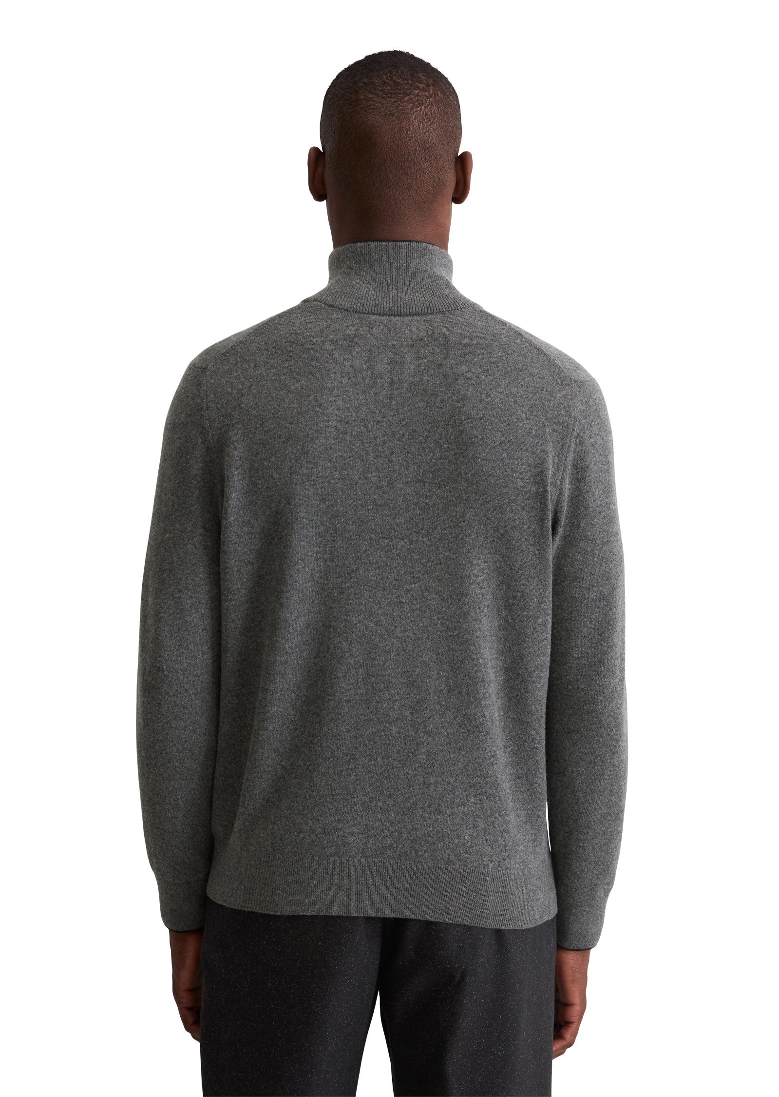 Strickpullover aus Woll-Mix - 969-graphite grey melange - Grau