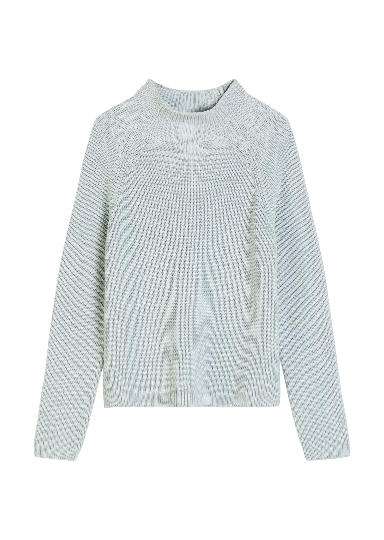 Strickpullover mit Turtleneck - 821-silvery blue - Blau