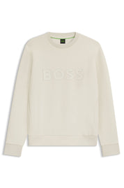Sweatshirt aus Baumwolle - 131-Open White - Weiß