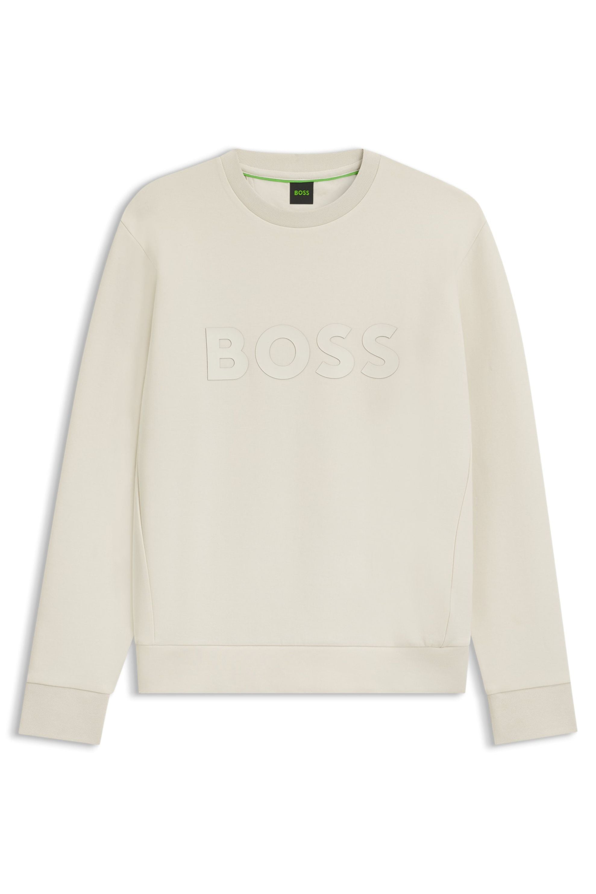 Sweatshirt aus Baumwolle - 131-Open White - Weiß