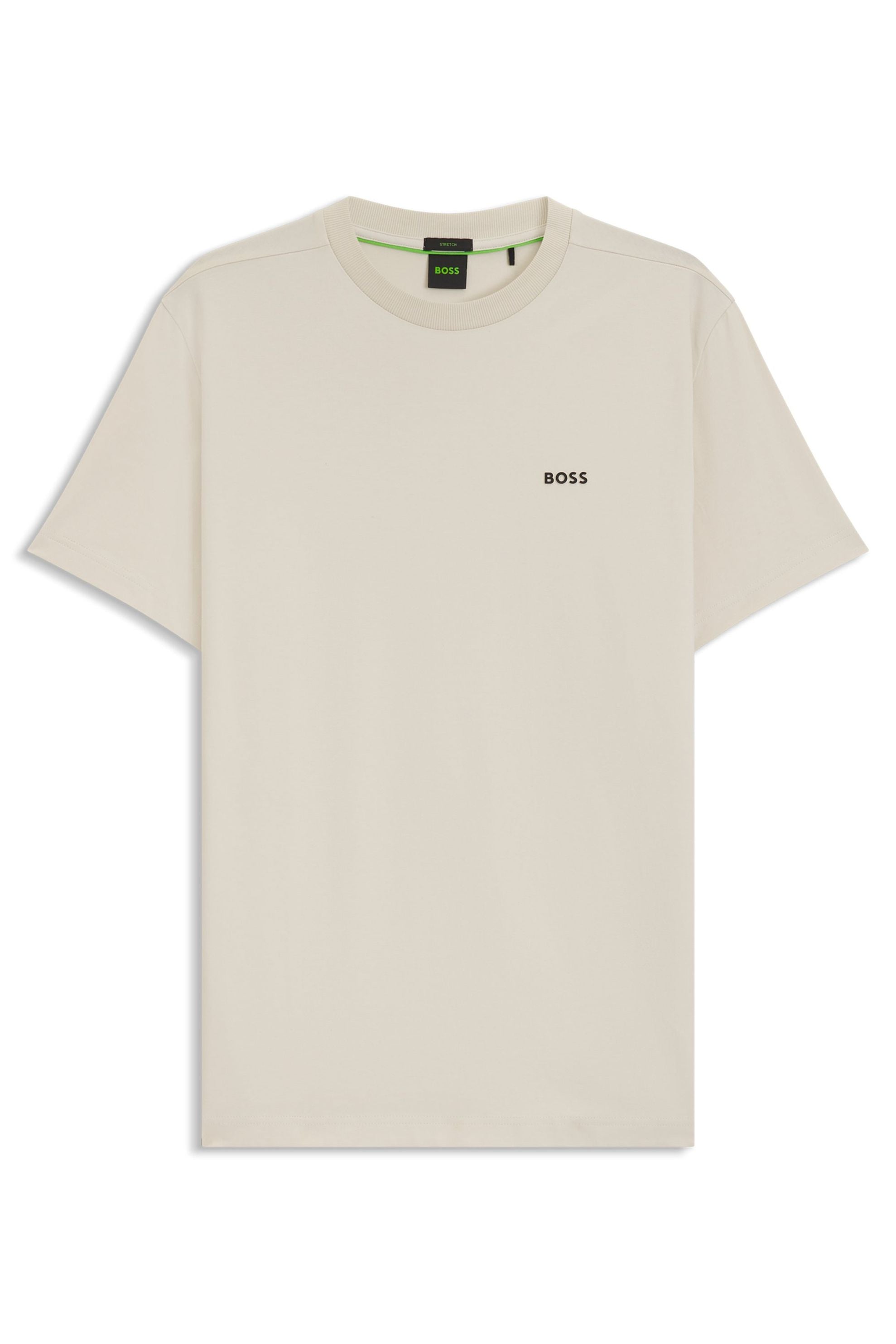 T-Shirt mit Logoprint - 131-Open White - Grau