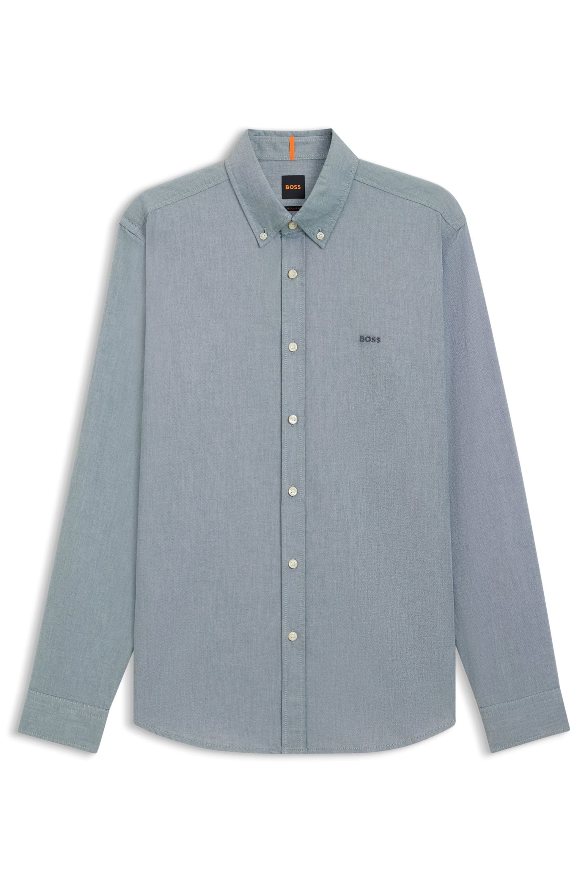 Hemd Regular Fit - 369-Open Green - Grün