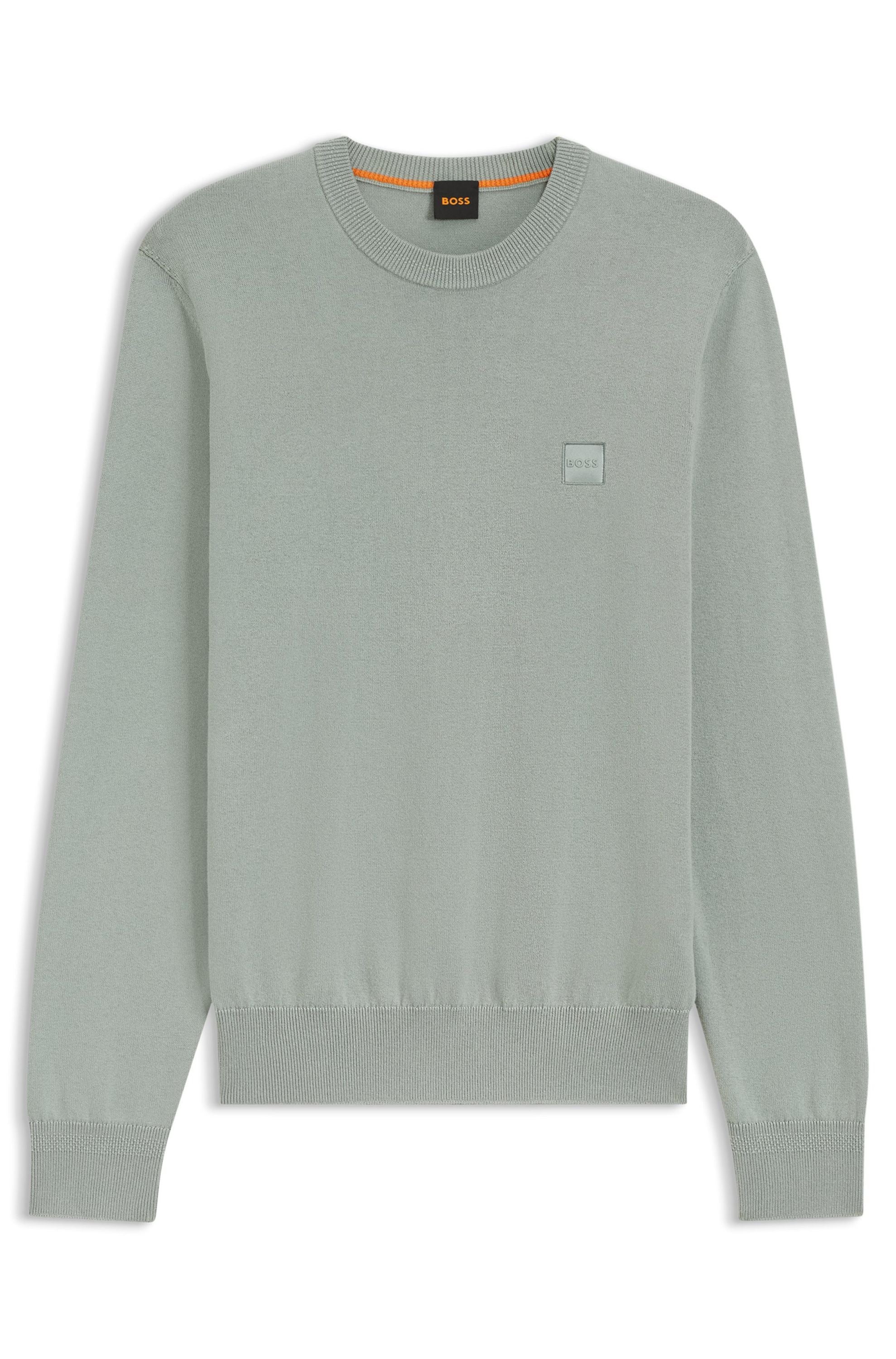 Sweatshirt aus Baumwolle - 351-Open Green - Grün
