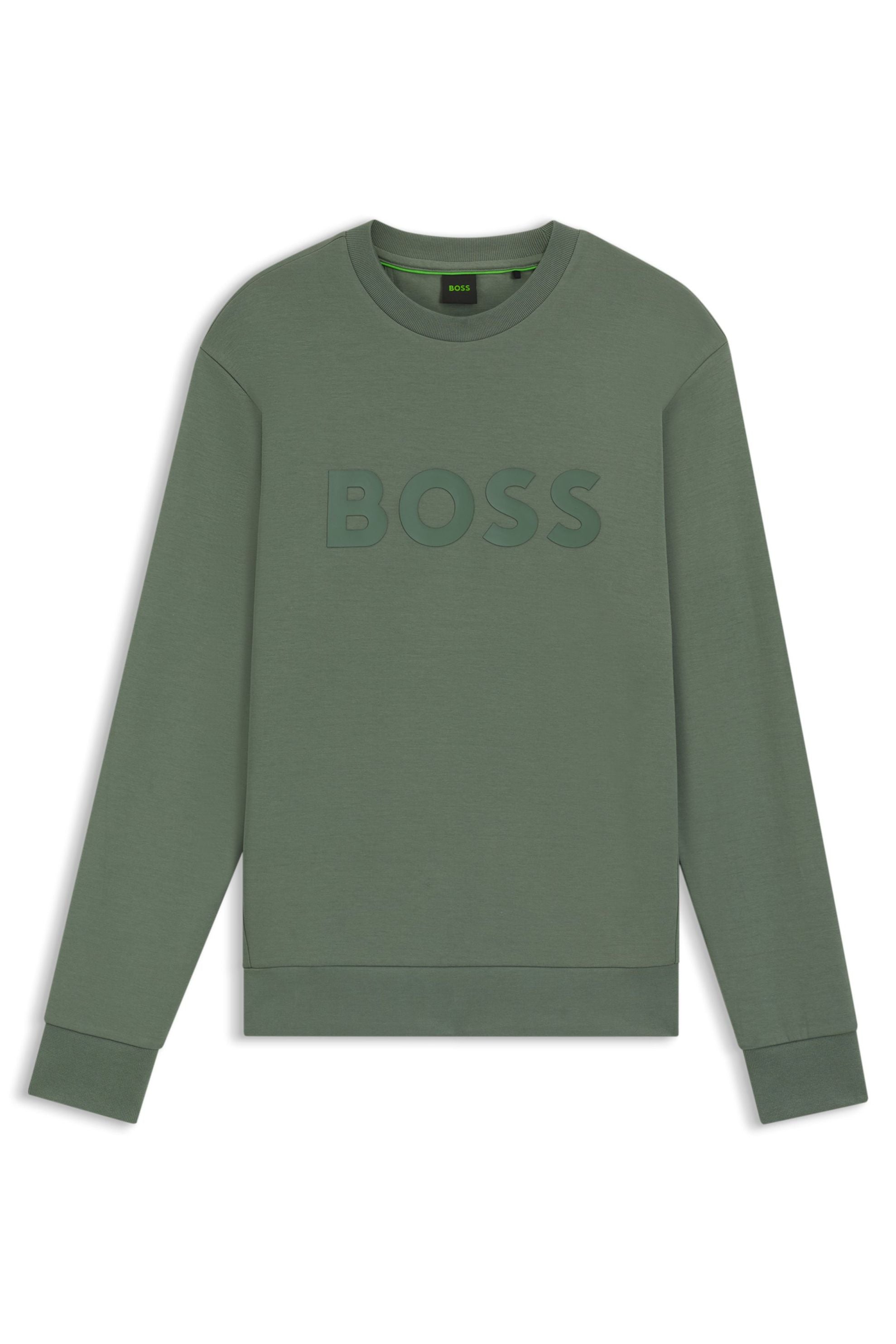Sweatshirt aus Baumwolle - 358-Open Green - Grün
