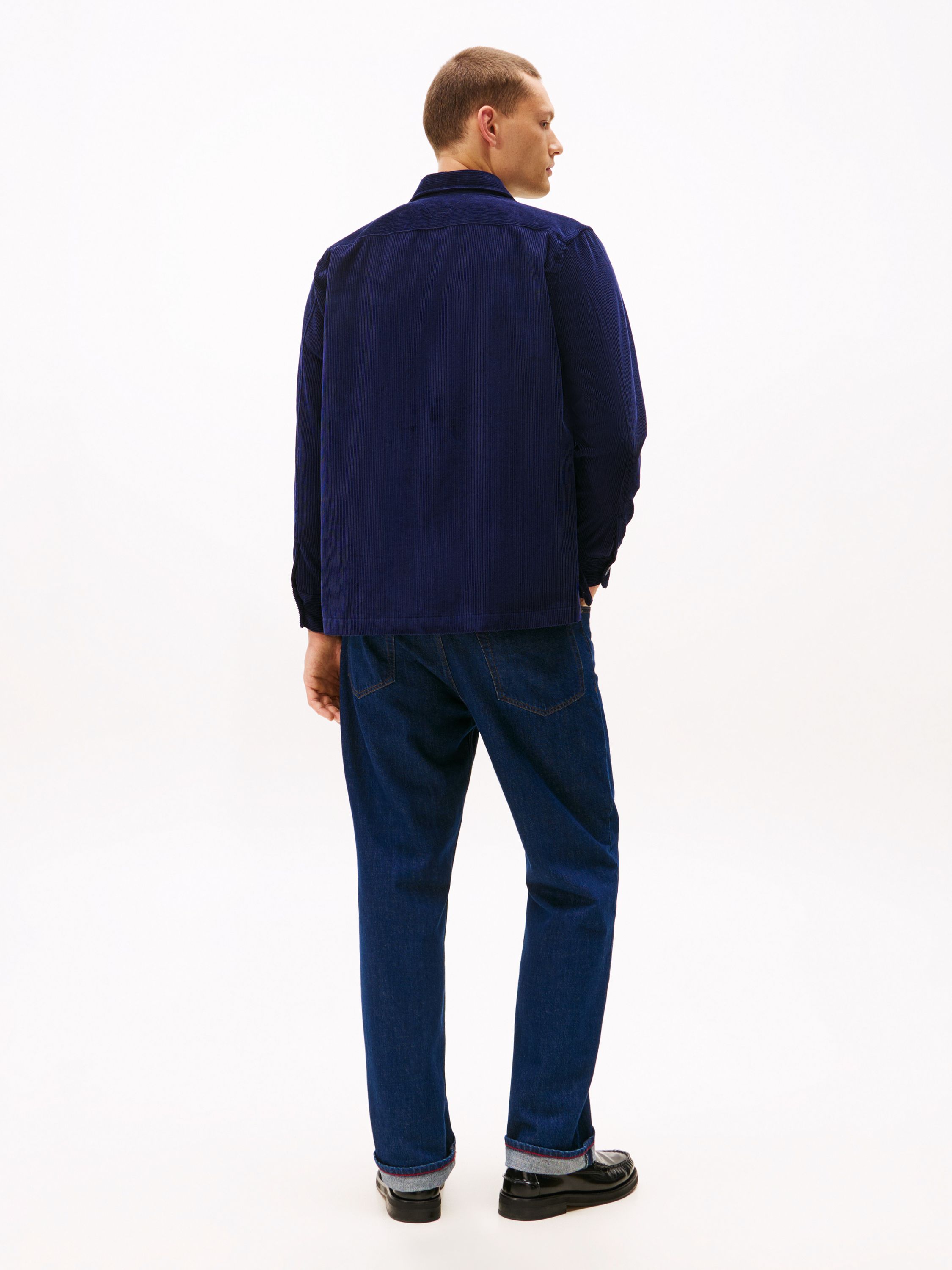 Cordovershirt aus Baumwolle - BCL-BLUE - Blau