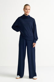 Jogger Wide Leg - 781-midnight blue - Blau