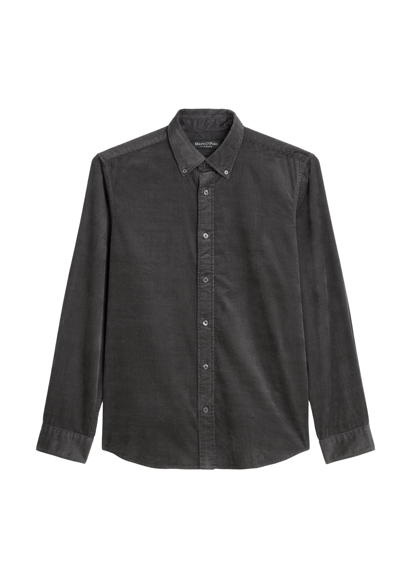 Cordhemd Regular Fit - 985-broken graphite - Grau