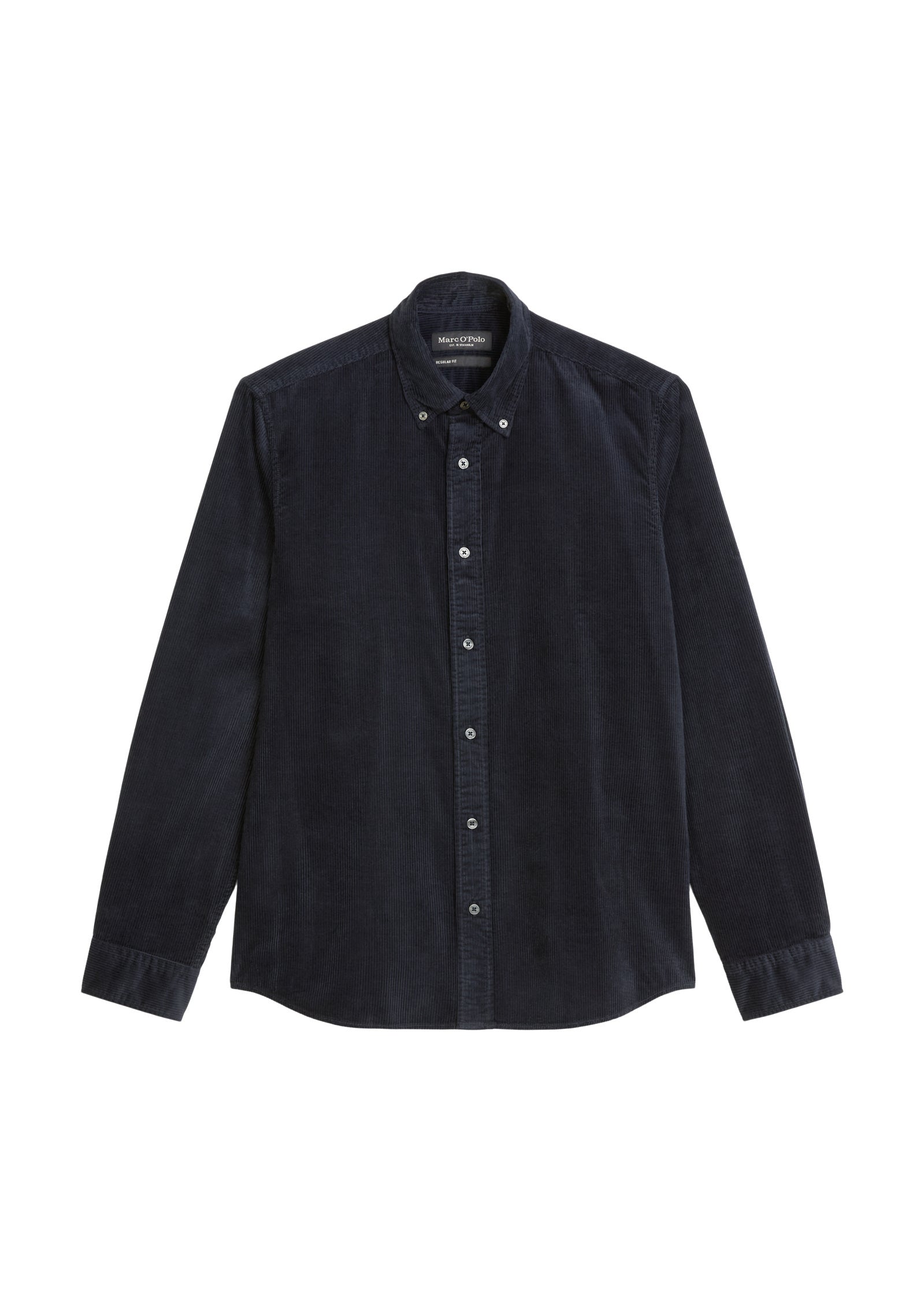 Cordhemd Regular Fit - 898-dark navy - Blau