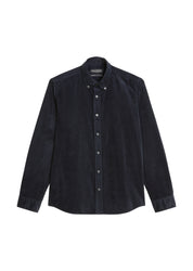 Cordhemd Regular Fit - 898-dark navy - Blau