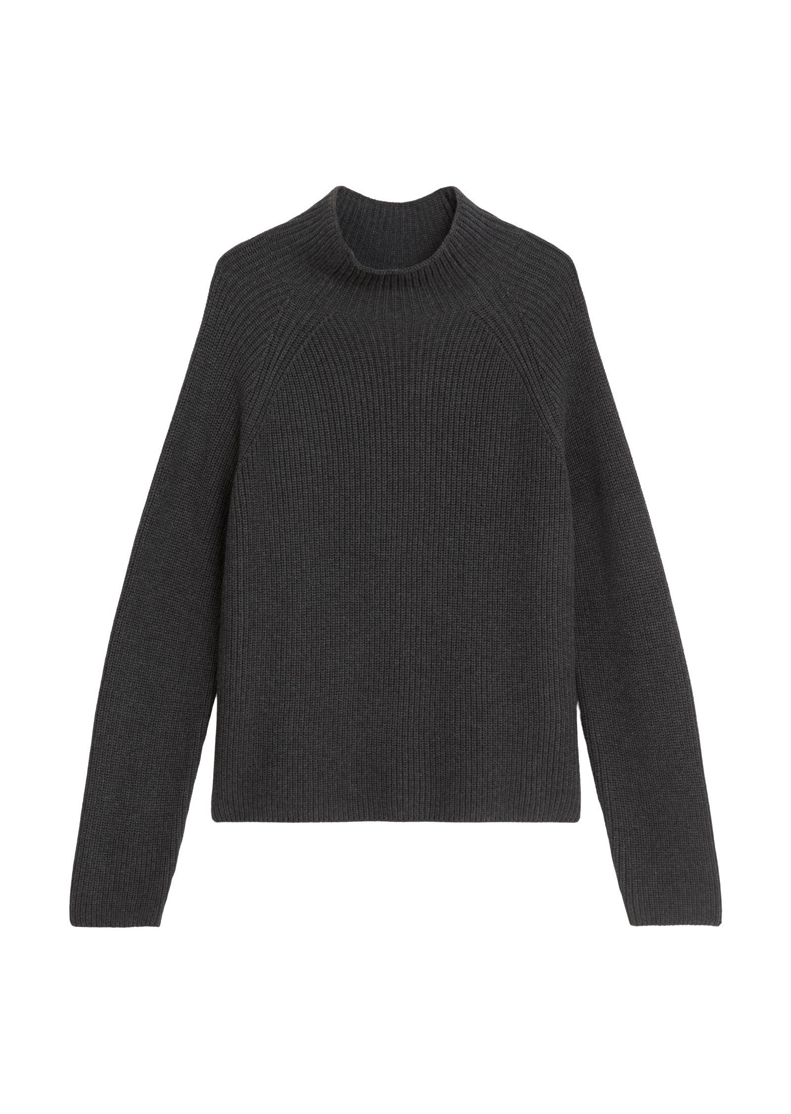Strickpullover mit Turtleneck - 975-night grey melange - Grau