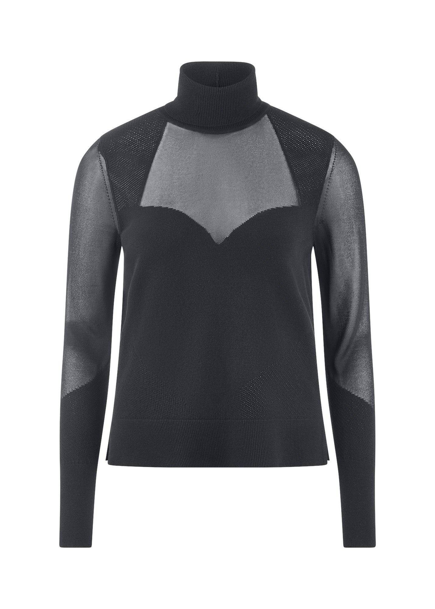 Strickpullover aus Viskosemix - 999-black - Schwarz