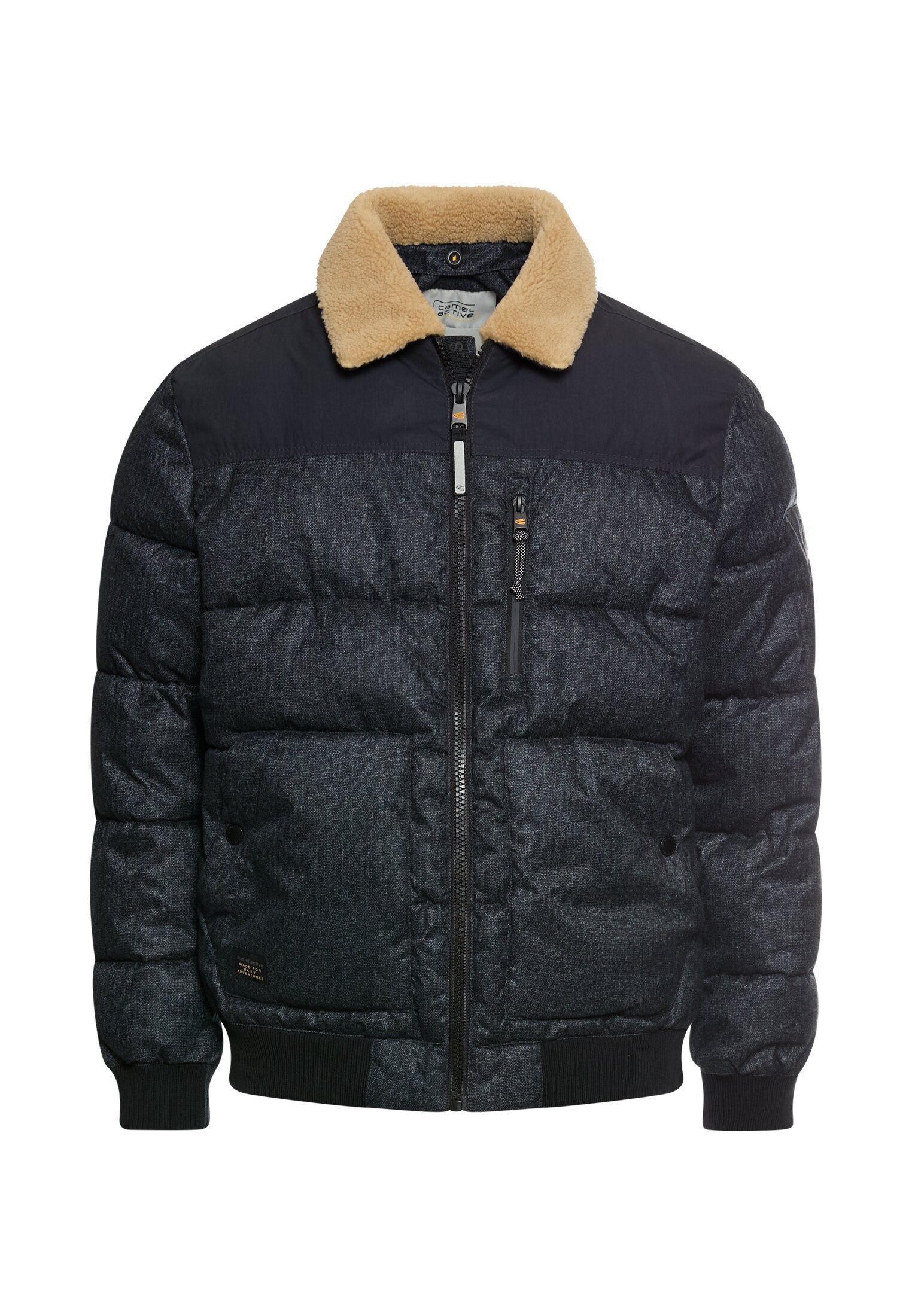 Übergangsjacke mit abnehmbarem Kragen - 48-Dark Navy Melange - Blau