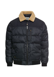 Übergangsjacke mit abnehmbarem Kragen - 48-Dark Navy Melange - Blau