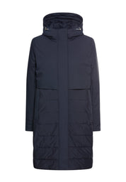 Funktionsparka mit Kapuze - 43-Navy - Blau