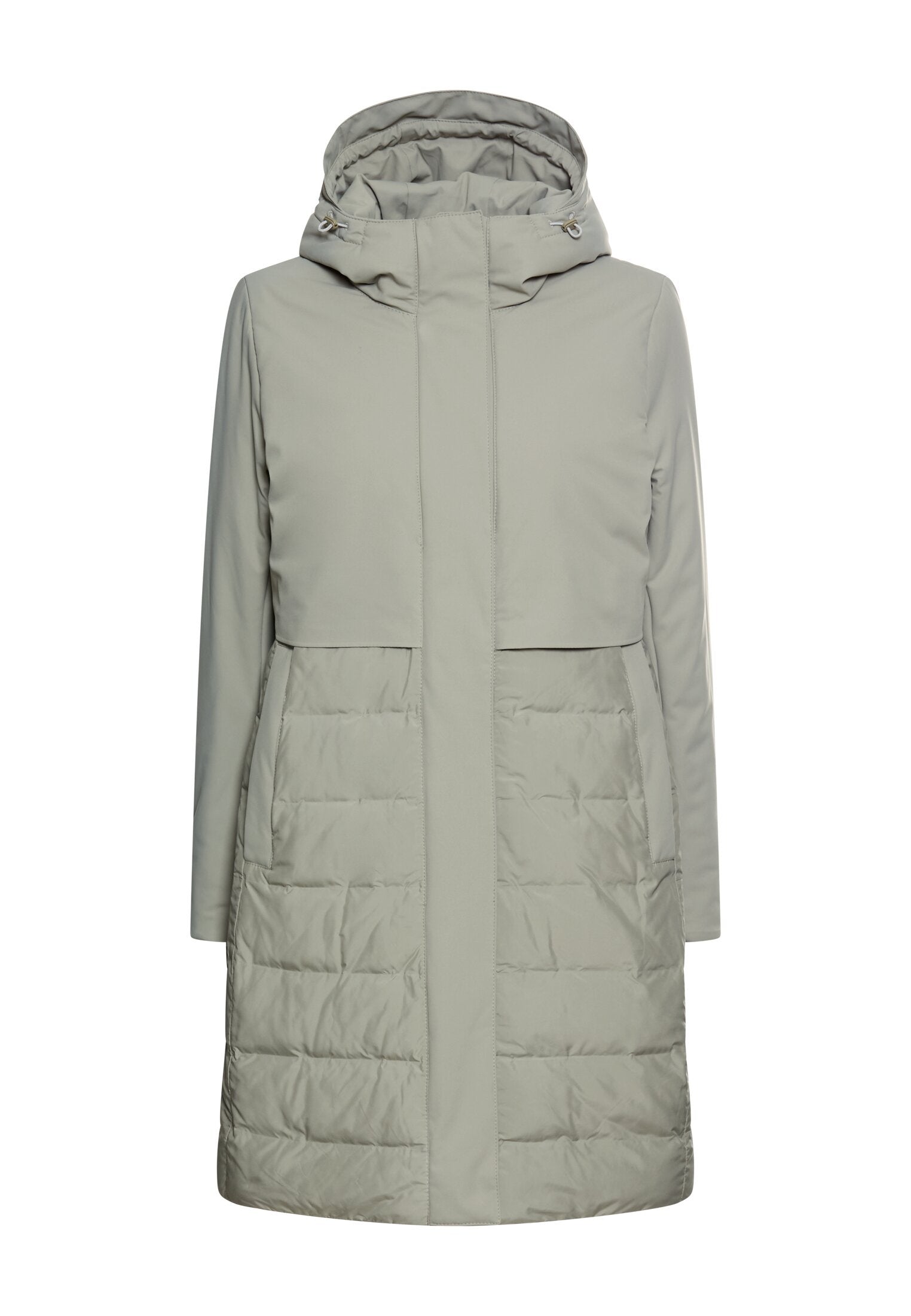 Funktionsparka mit Kapuze - 40-Misty Sage - Grün