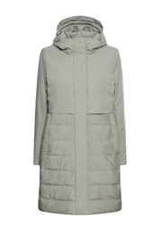 Funktionsparka mit Kapuze - 40-Misty Sage - Grün