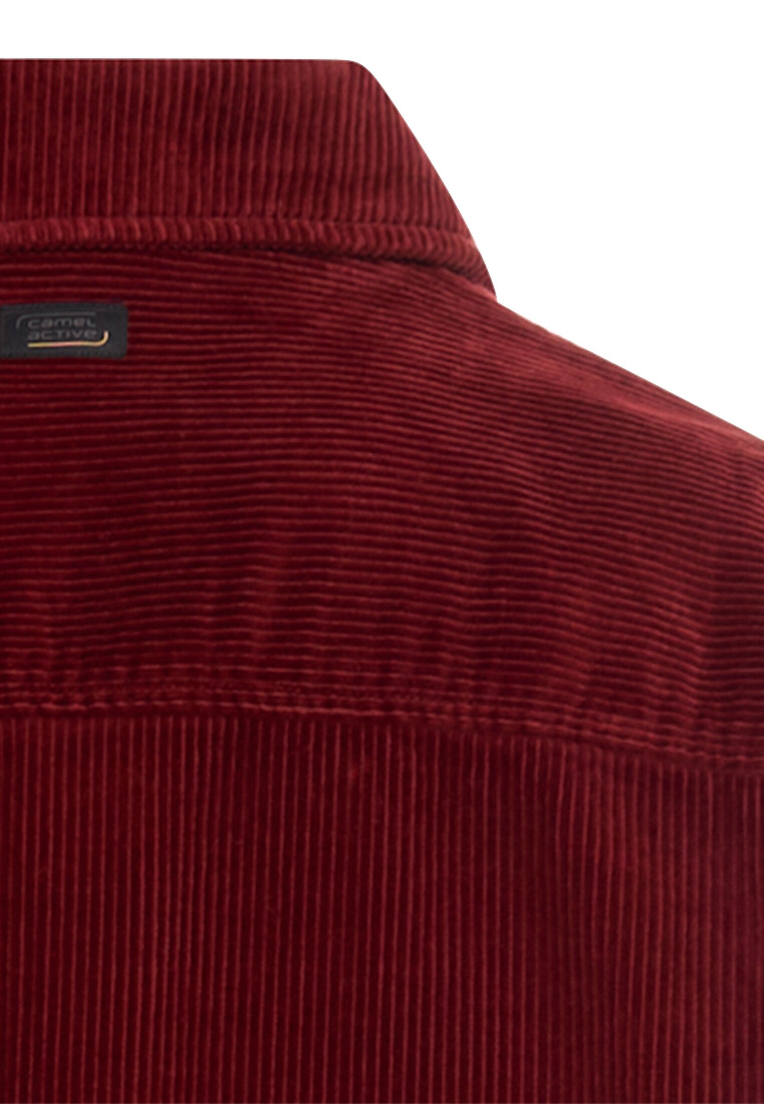 Overshirt aus Cord - 57-Amber Red - Rot