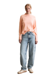 Strickpullover aus Schurwollmix - 8177-Rose Powder - Rosa