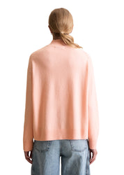 Strickpullover aus Schurwollmix - 8177-Rose Powder - Rosa