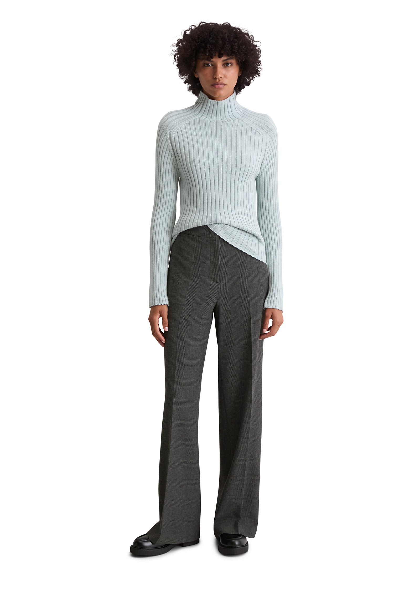 Strickpullover aus Baumwolle - 821-silvery blue - Blau