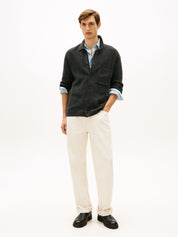 Strickjacke gerippt - P92-GREY - Grau