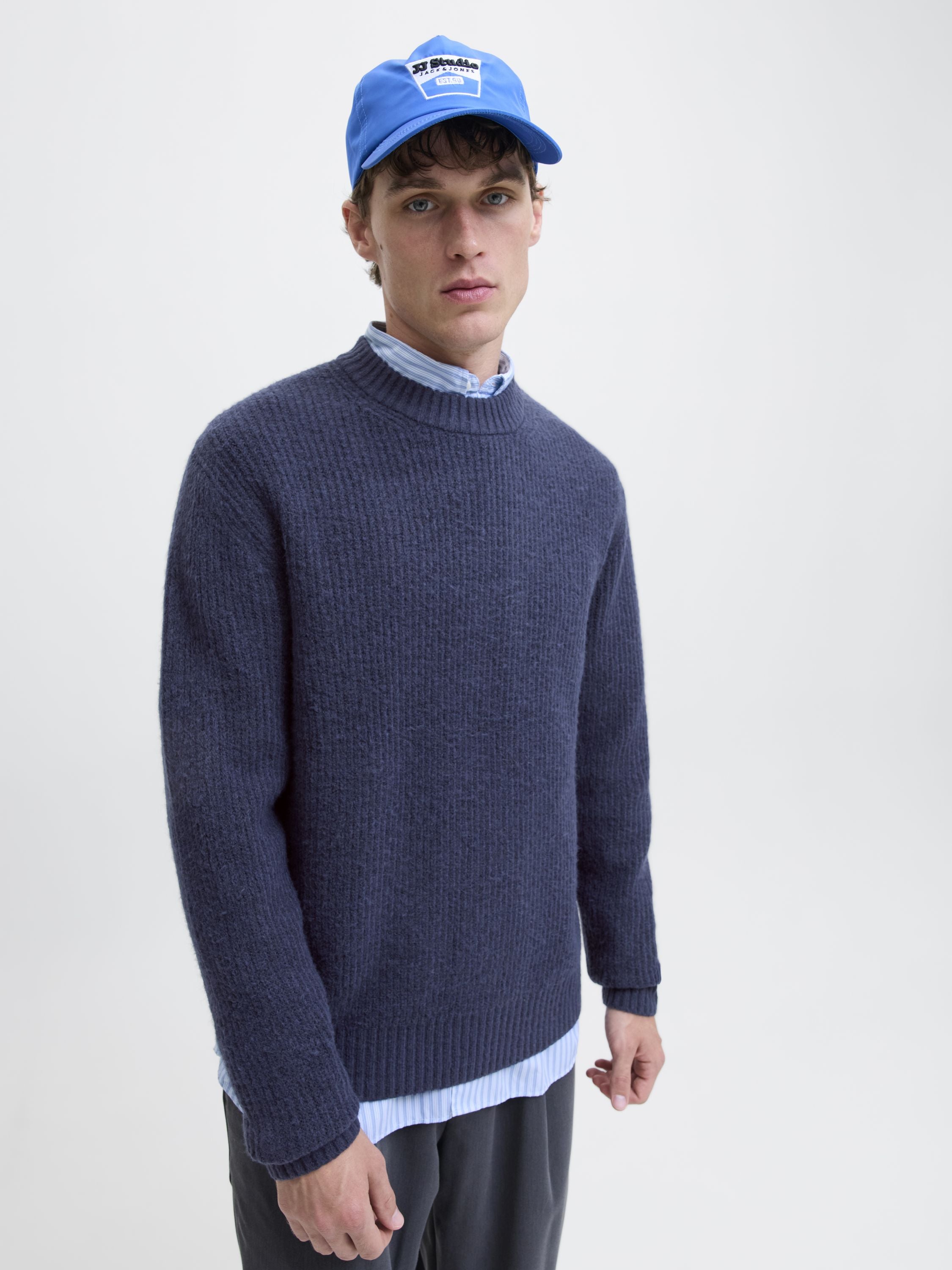 Strickpullover - Ocean Cavern - Blau