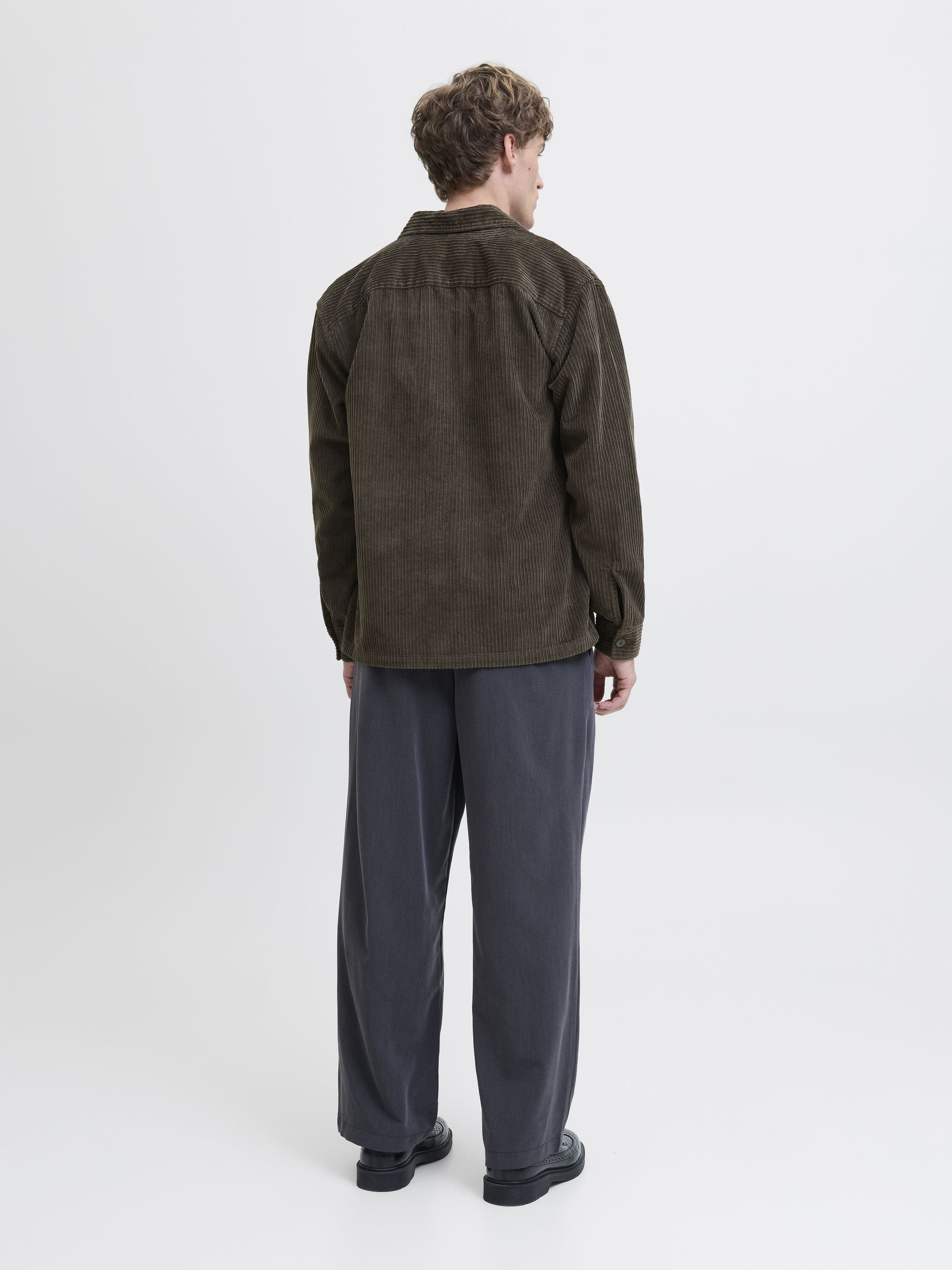 Overshirt Relaxed Fit - Black Olive/SOLID - Braun