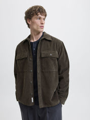 Overshirt Relaxed Fit - Black Olive/SOLID - Braun