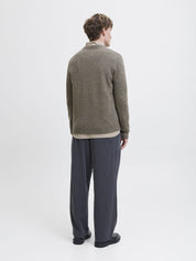 Strickpullover aus Wolle - Stone Gray/MELANGE - Grau