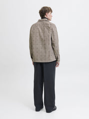 Overshirt Relaxed Fit - Brindle/CHECK - Beige