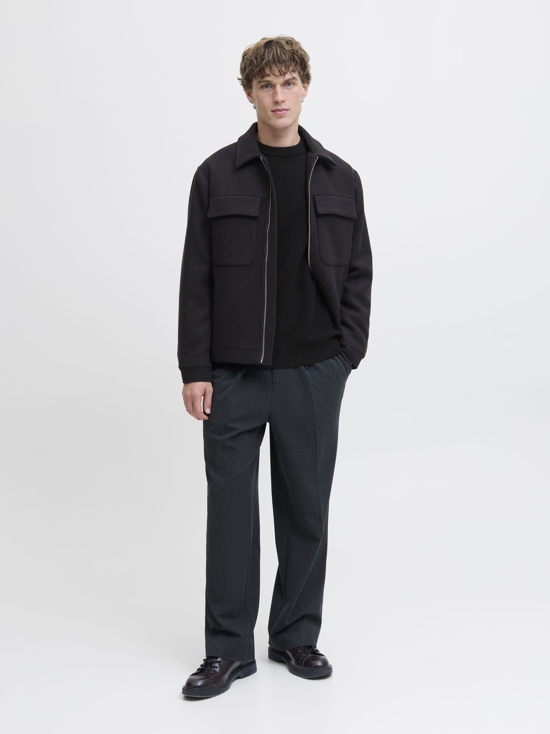 Strickpullover aus Baumwolle - Black - Schwarz