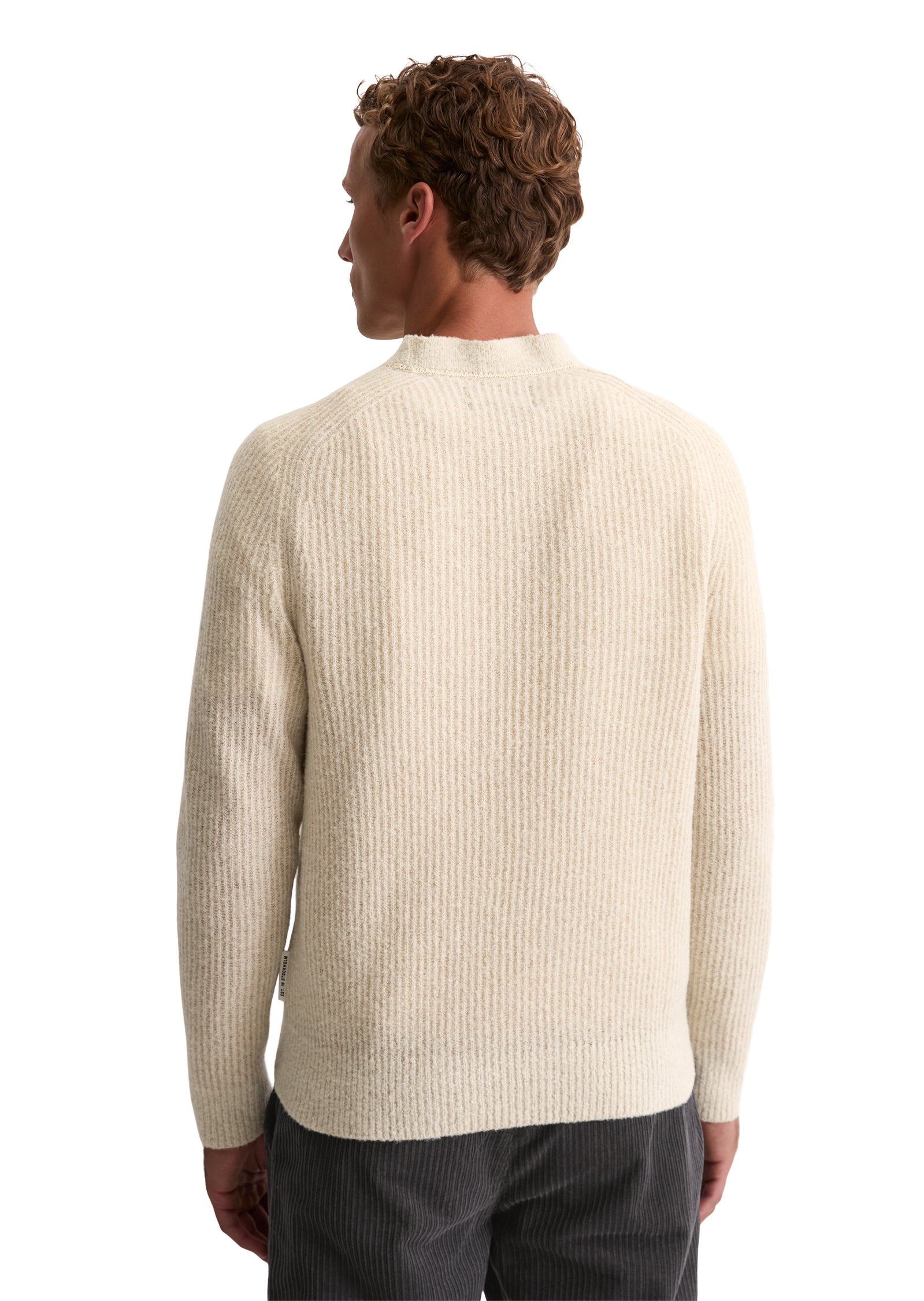 Strickpullover - 152-white cotton - Beige