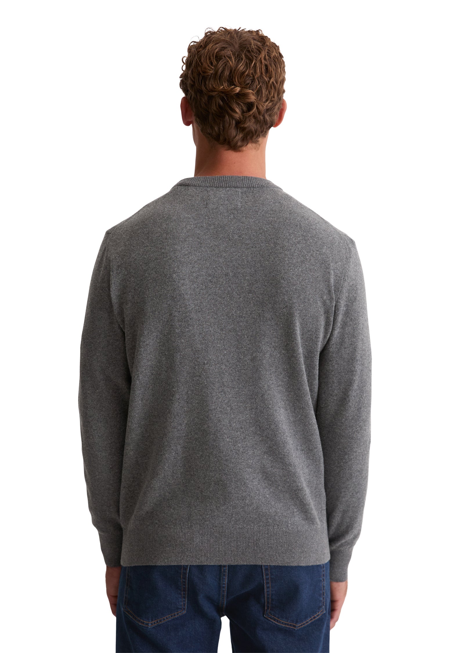 Pullover regular - 0473-Graphic Grey Melange - Grau