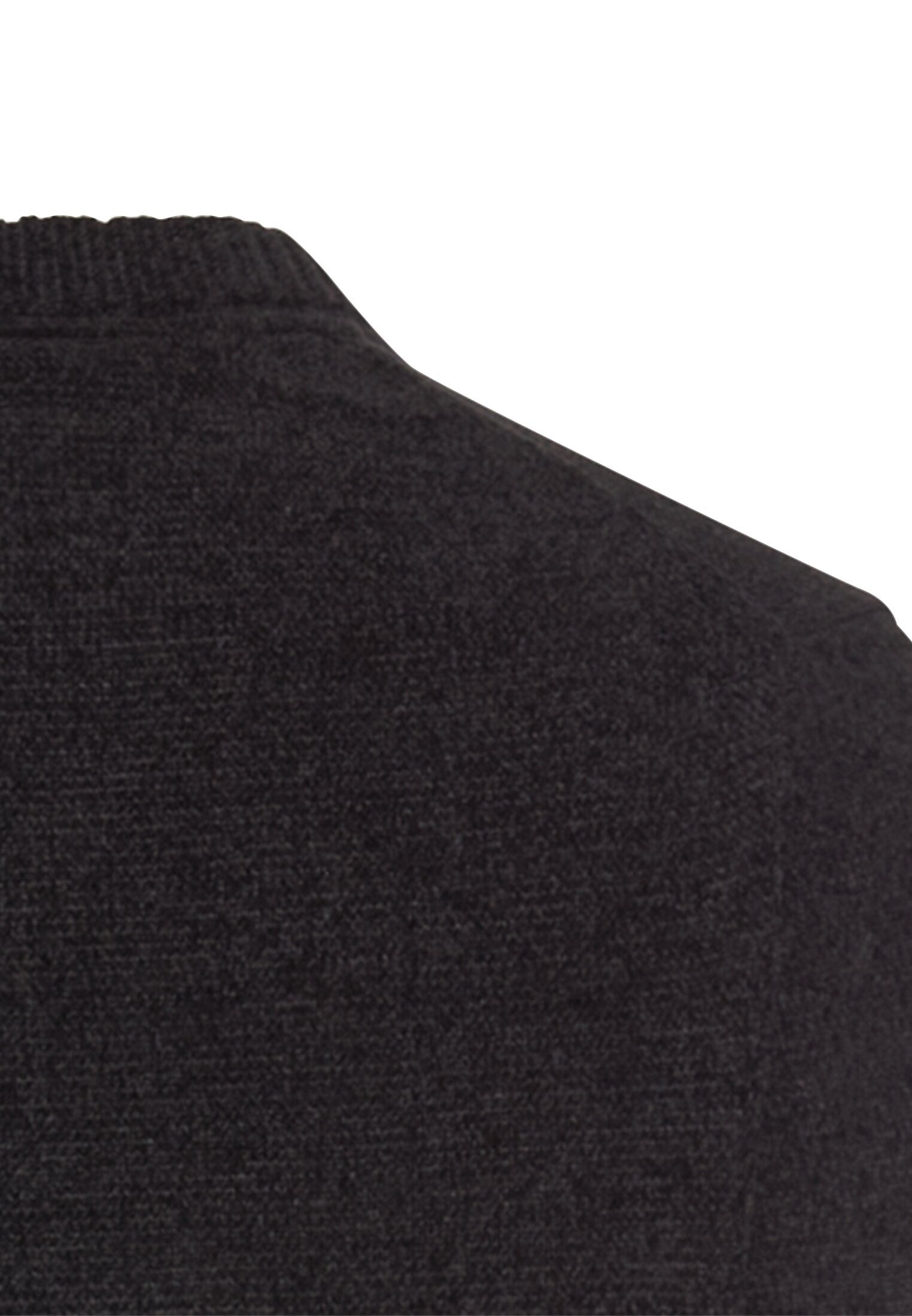 Strickpullover mit Rundhalsausschnitt - 88-Asphalt - Grau