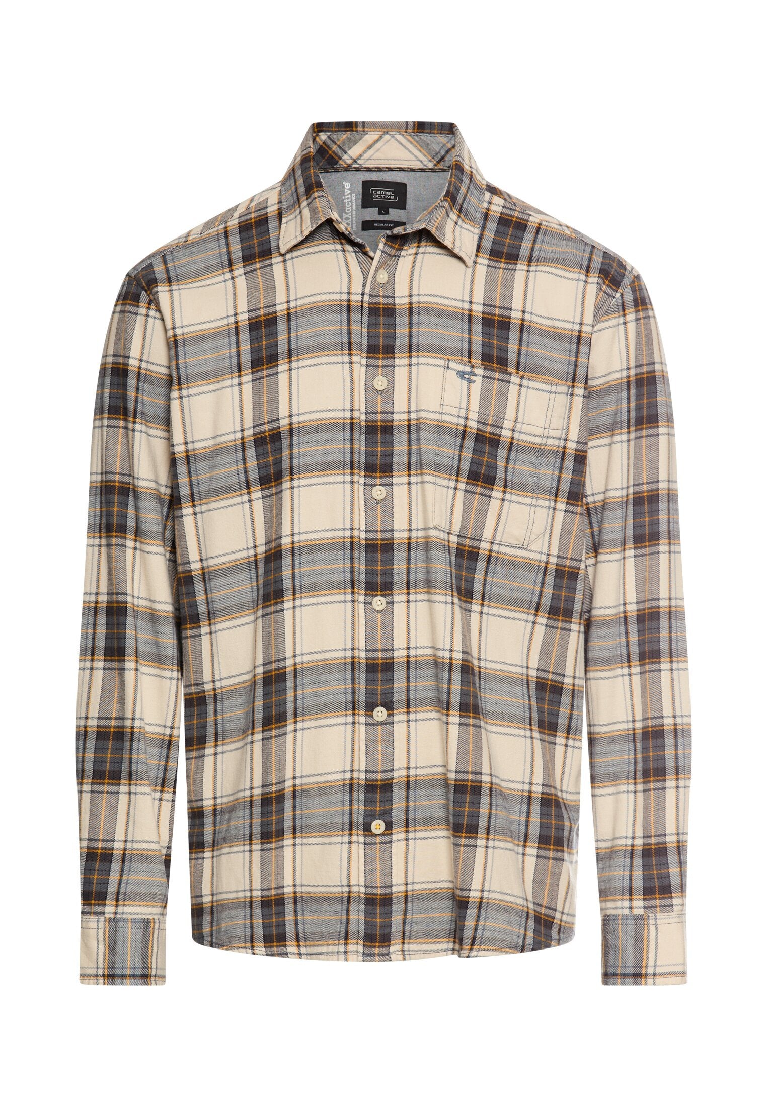 Hemd Regular Fit - 11-Oatmeal - Beige