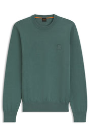 Sweatshirt aus Baumwolle - 369-Open Green - Grün