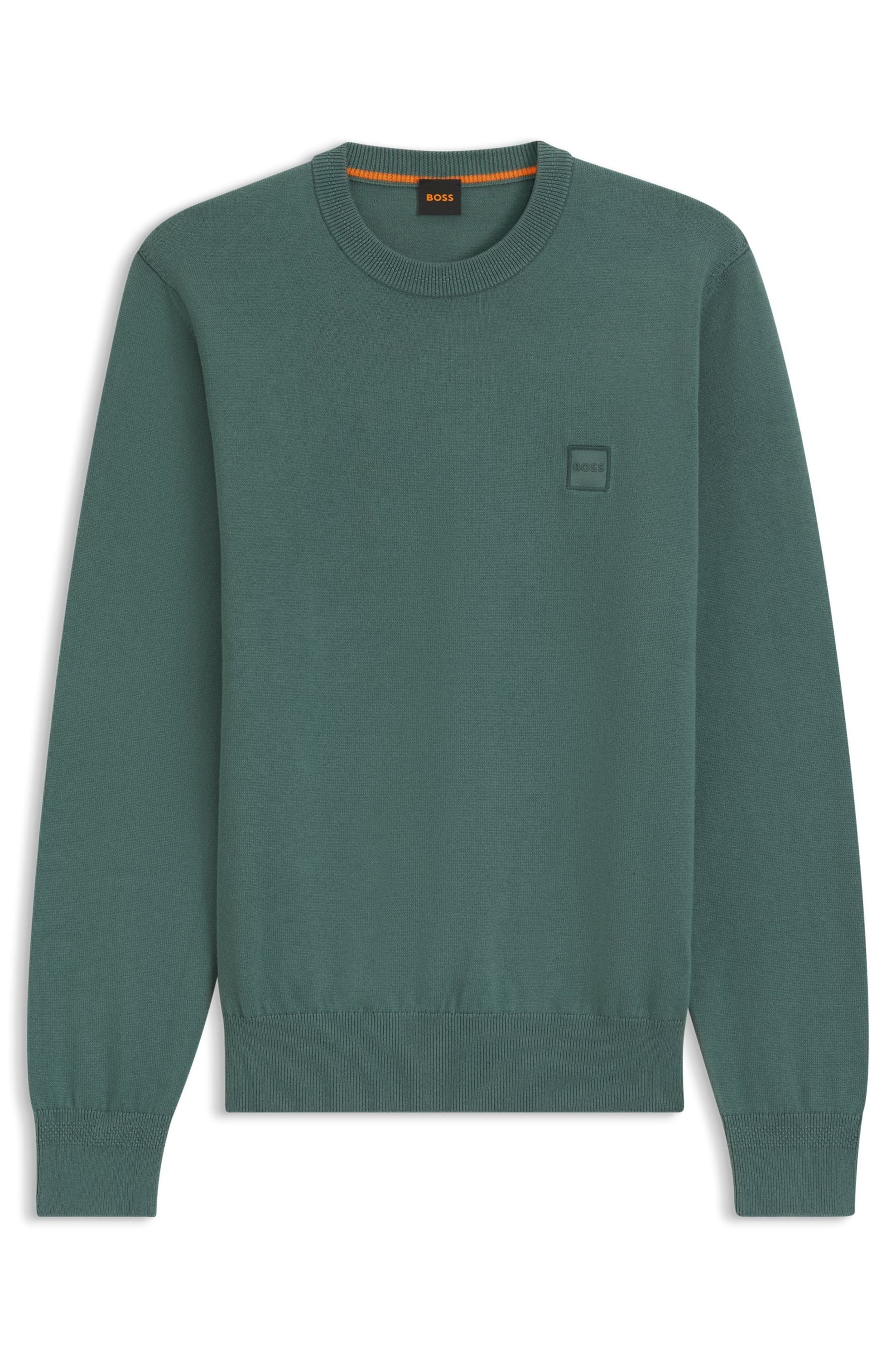 Sweatshirt aus Baumwolle - 369-Open Green - Grün