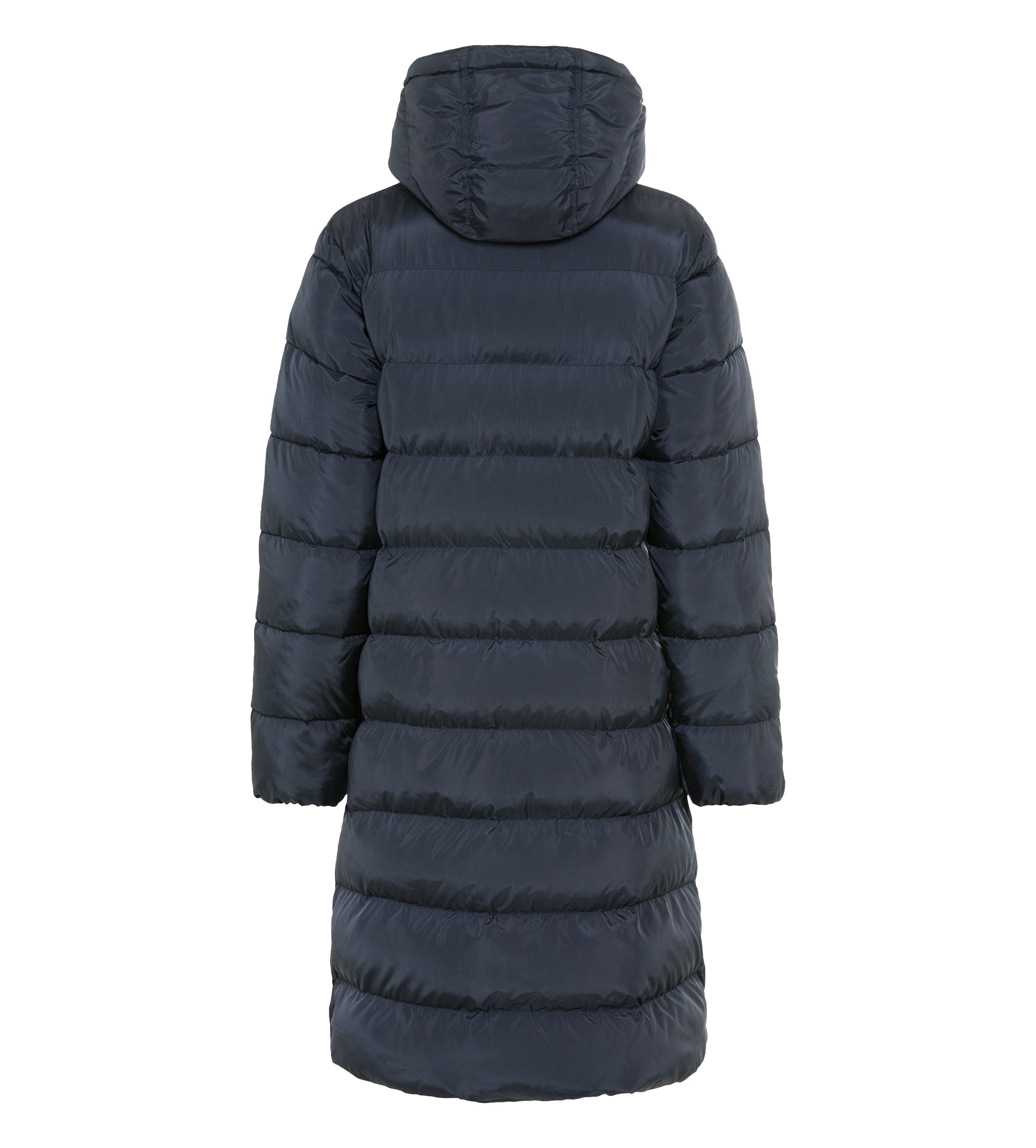 Steppmantel mit Kapuze - 0091 - Blau