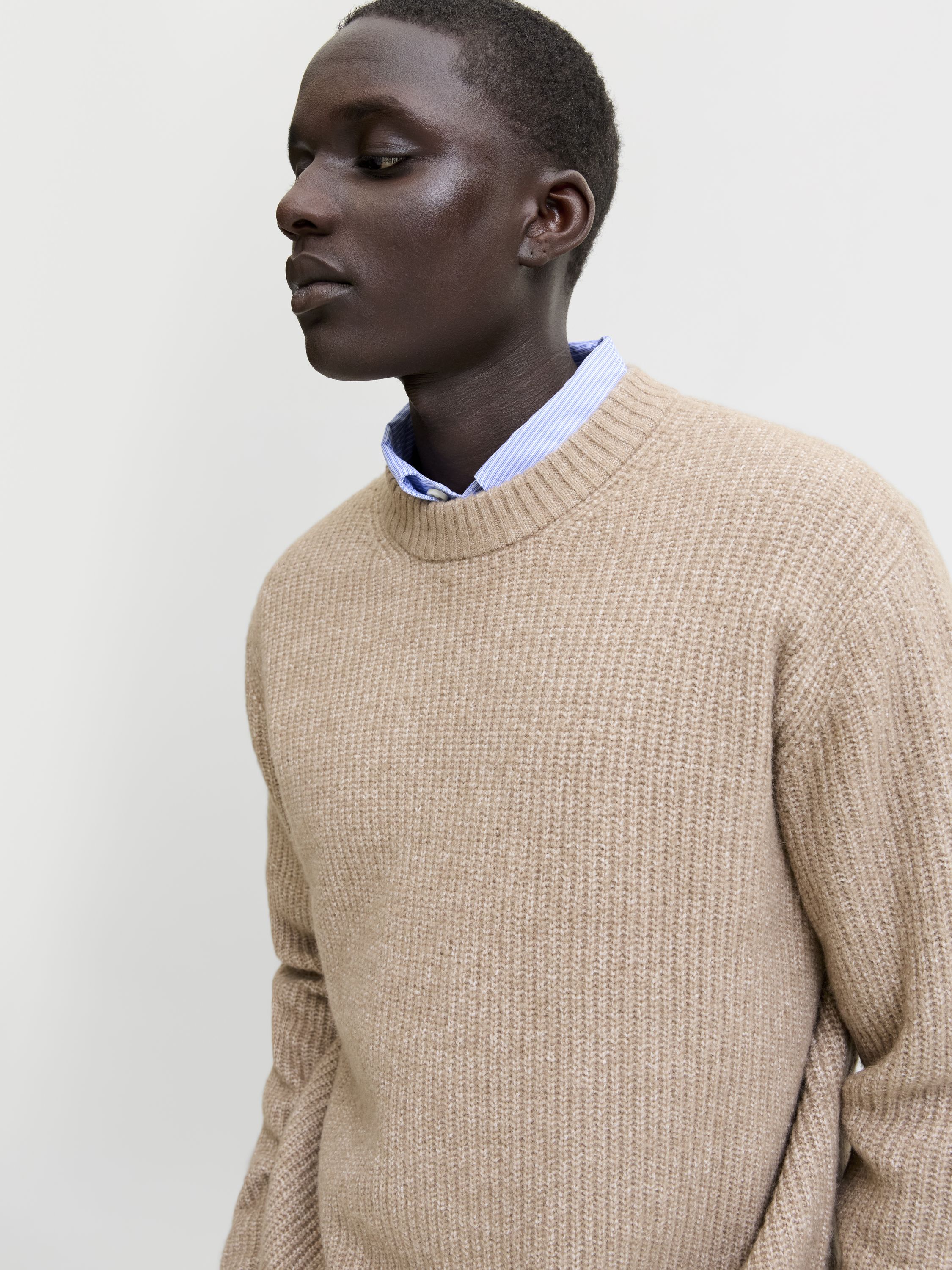 Strickpullover - Mocha Meringue - Braun