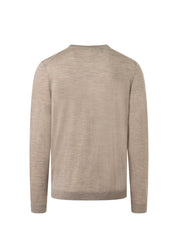 Strickpullover aus Merinowolle - 124 - Beige